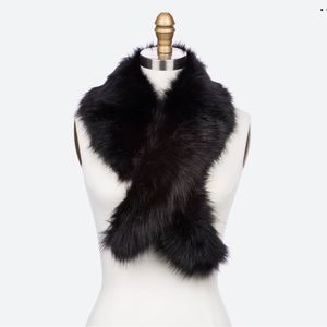 Look By M Orla Faux Fur Stole Collar Shawl Oblong Scarf